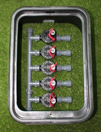 diy professional sprinkler system junction box|extra large sprinkler valve box.